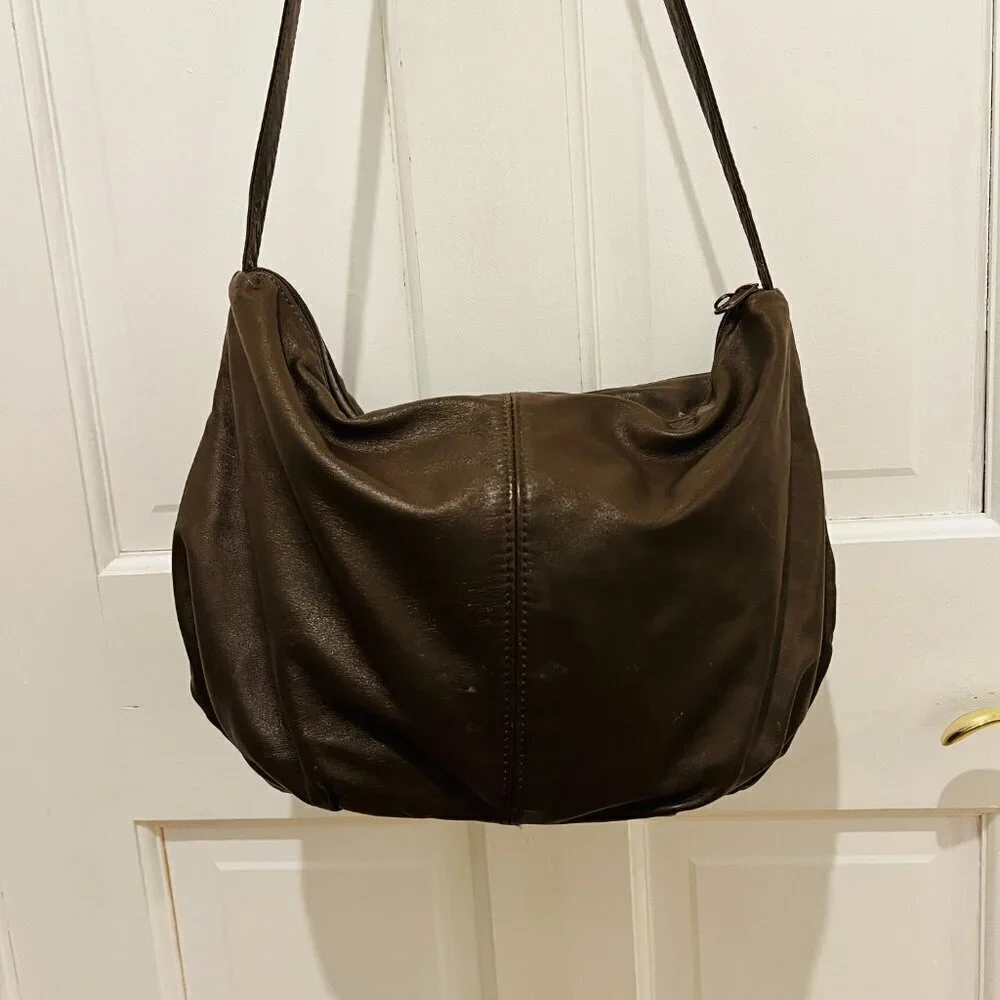 Vintage Stone Mountain Leather Shoulder Handbag Purse